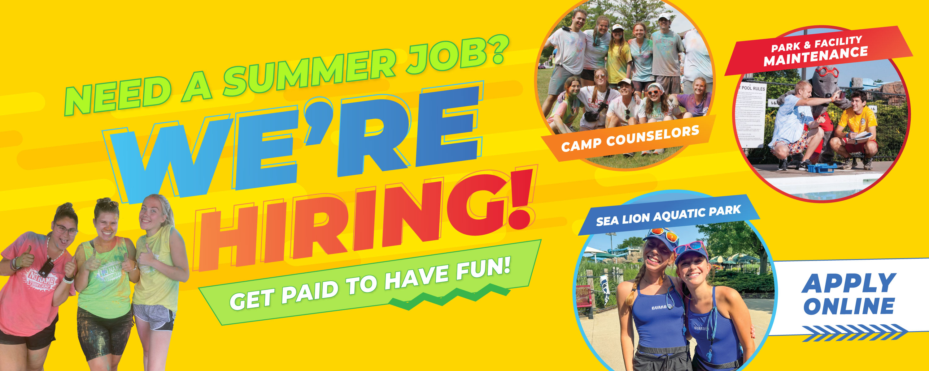 We're Hiring - Lisle Park District Summer Jobs - Apply Today!