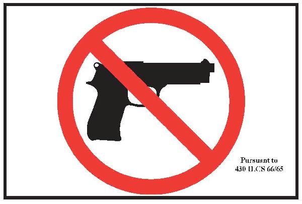 no weapon sign