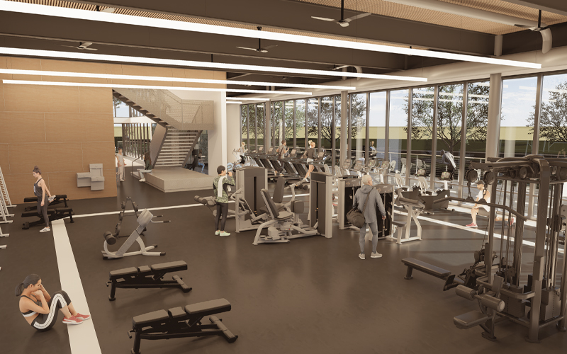 Fitness - Rendering of Proposed New Community Activity Center