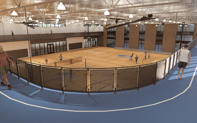 Gymnasium - Rendering of Proposed New Community Activity Center