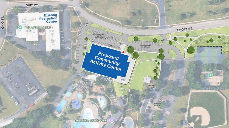 Site Plan for Proposed New Indoor Recreation Facility