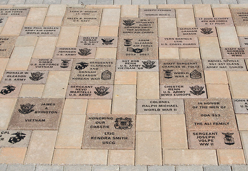 Lisle Veterans Memorial Brick Pavers