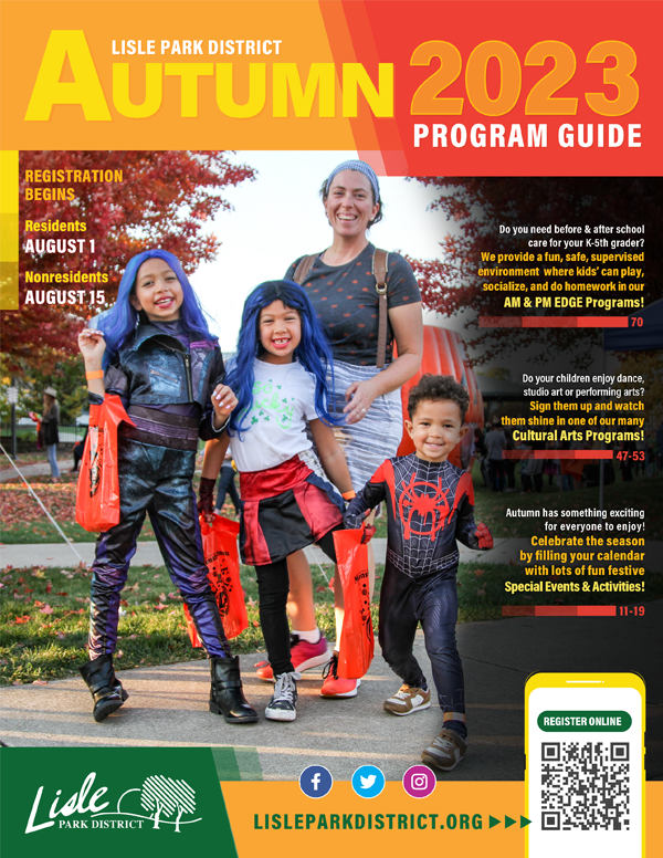 Lisle Park District 2023 Autumn Program Guide Cover