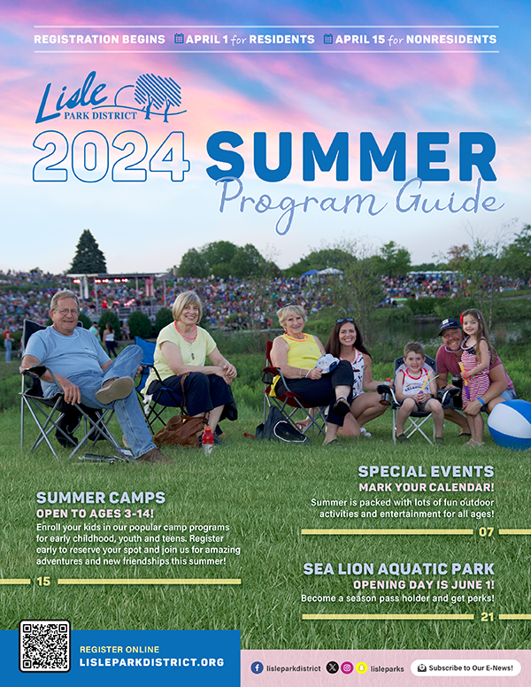 Lisle Park District 2024 Summer Program Guide Cover