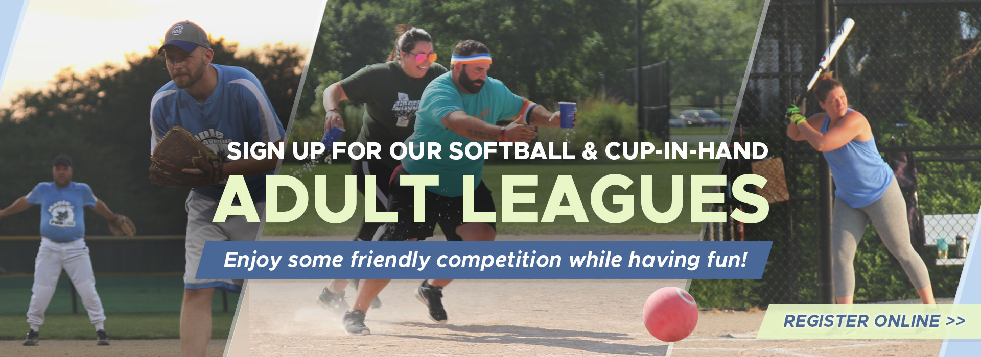 Lisle Park District Softball & Cup-In-Hand Adult Sports Leagues - Register Today!