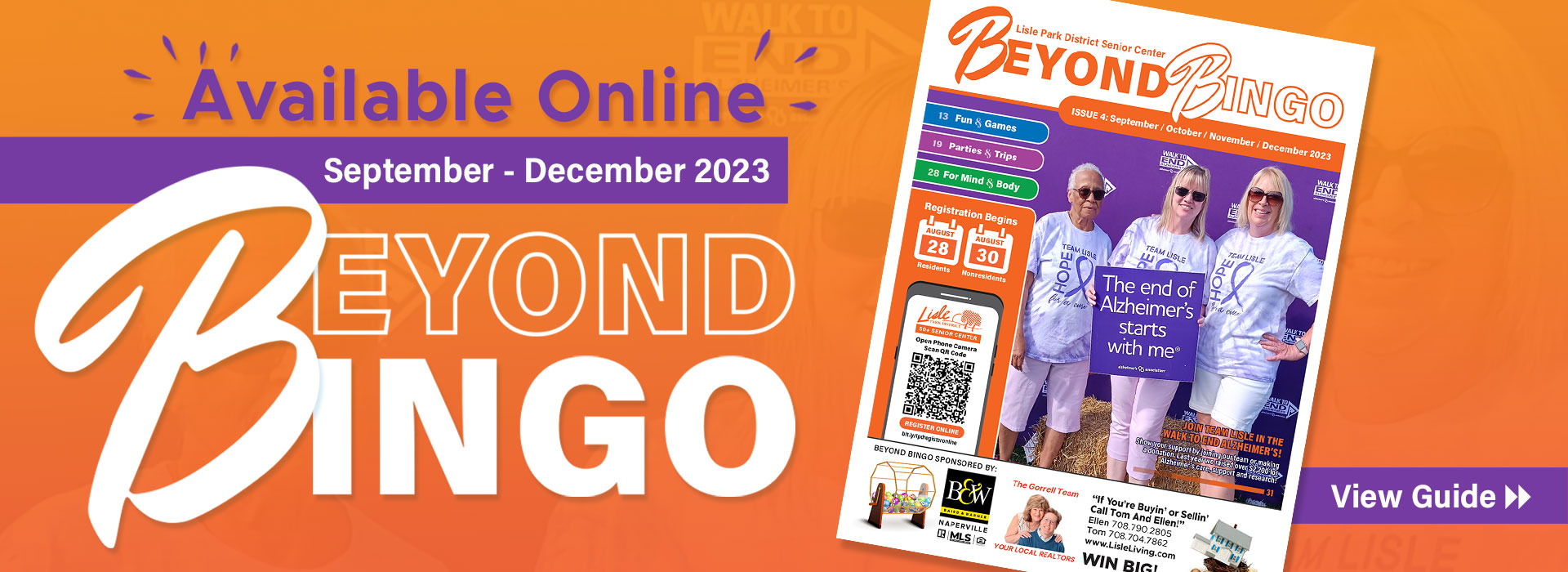 50+ Beyond Bingo September-December 2023 Program Guide