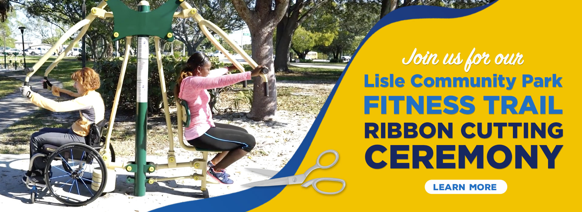Lisle Community Park Fitness Trail Ribbon Cutting Ceremony